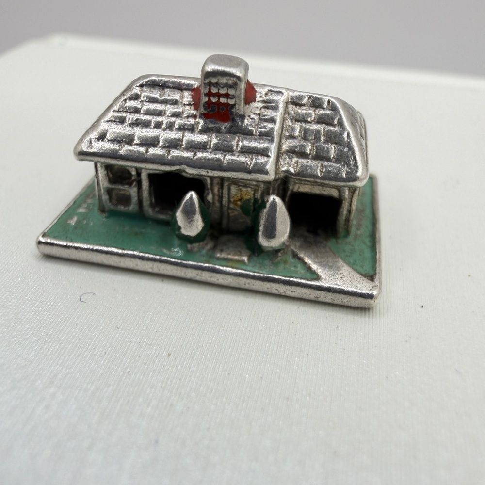 Vintage Sterling Silver and Enamel House Charm/Pendant!‎